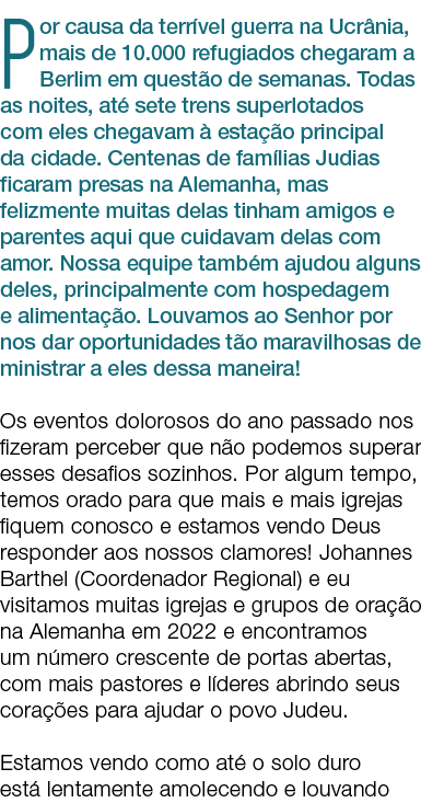 Por causa da terr vel guerra na Ucr nia, mais de 10.000 refugiados chegaram a Berlim em quest o de semanas. Todas as ...