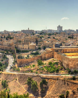 View of the Temple Mount in Jerusalem - Israel
