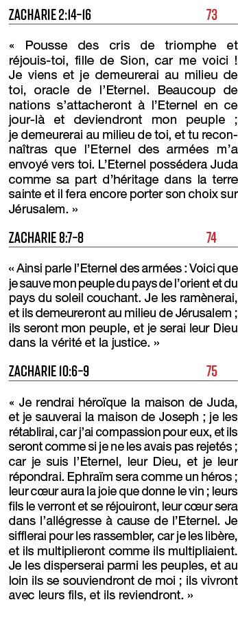  Zacharie 2:14 16     73   Pousse des cris de triomphe et réjouis-toi, fille de Sion, car me voici   Je viens et je d   