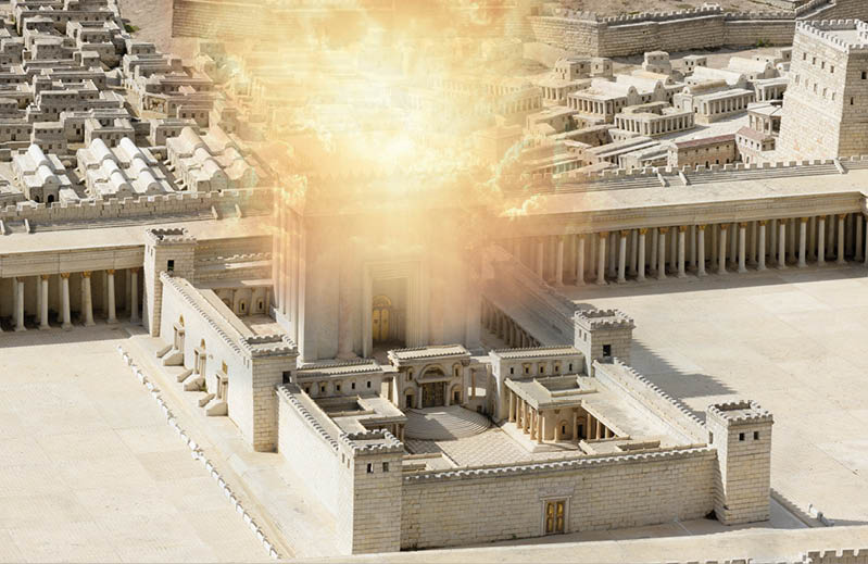 Second Temple - model of the ancient Jerusalem. Israel Museum, Jerusalem, Israel.