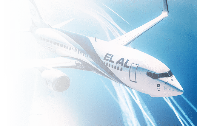 elal airplane flying to israel