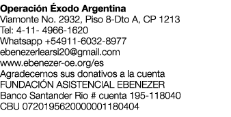 Operaci n xodo Argentina Viamonte No. 2932, Piso 8 Dto A, CP 1213 Tel: 4 11 4966 1620 Whatsapp +54911 6032 8977 eben...