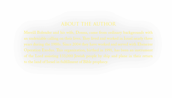 about the author Merrill Bolender and his wife, Donna, came from ordinary backgrounds with an undeniable calling on t...